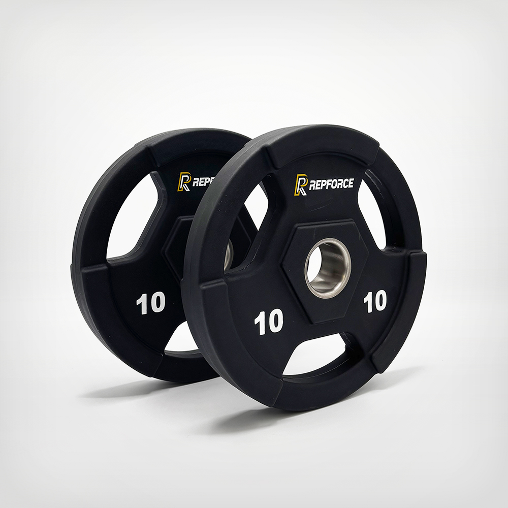 Repforce 10kg Urethane Olympic Weight Plate x2