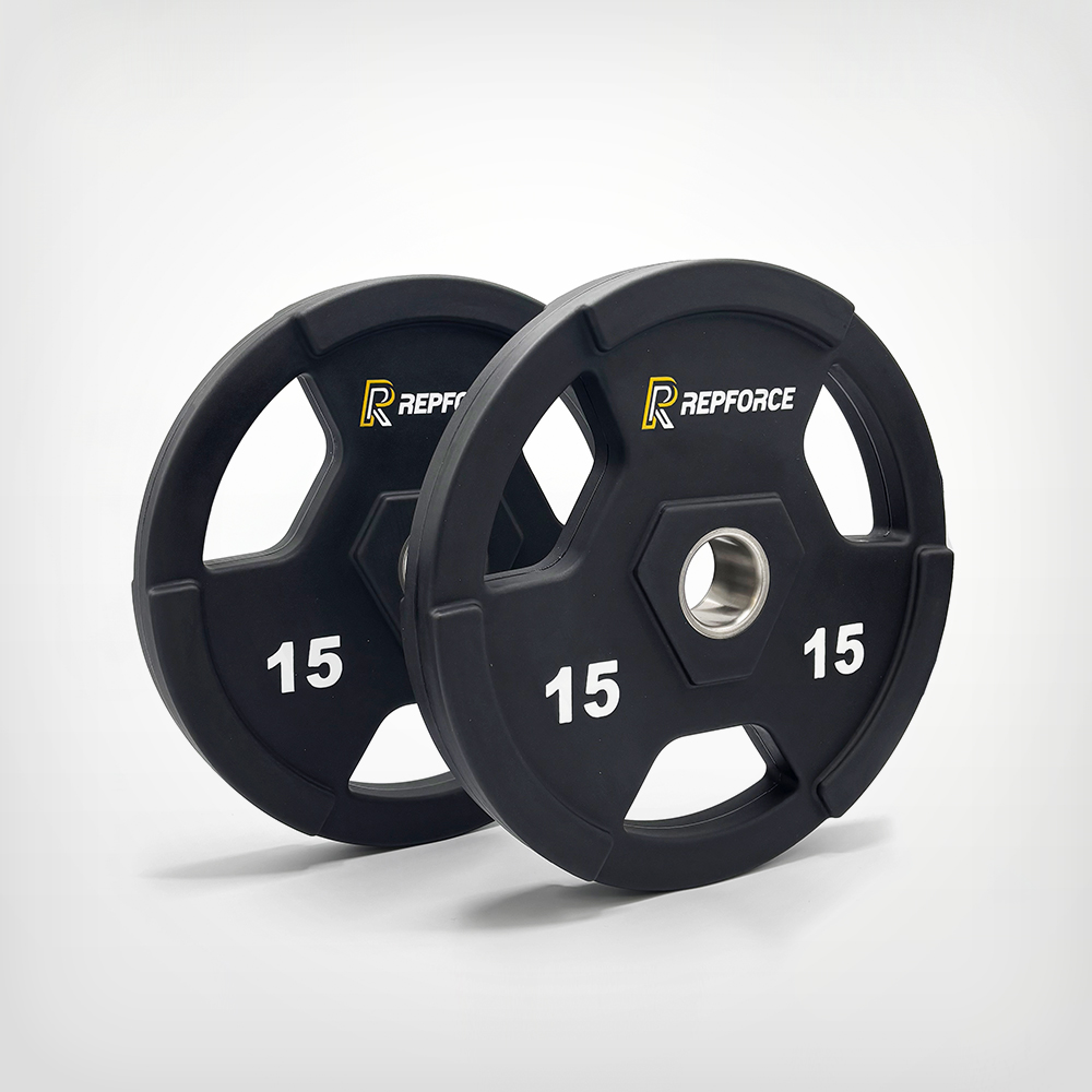 Repforce 15kg Urethane Olympic Weight Plate x2